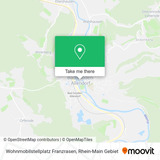 Карта Wohnmobilstellplatz Franzrasen