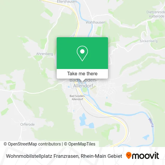 Карта Wohnmobilstellplatz Franzrasen