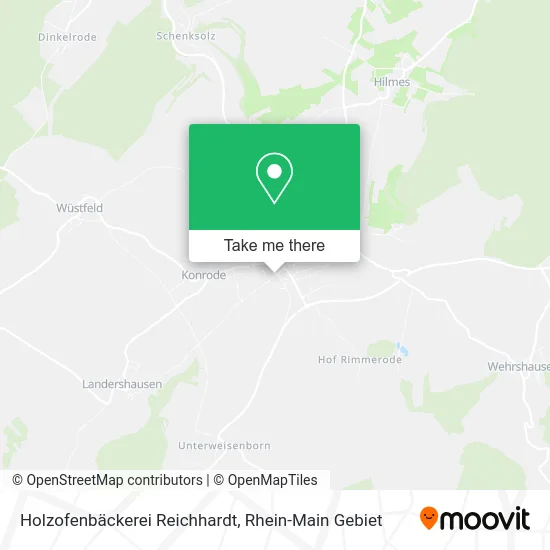 Карта Holzofenbäckerei Reichhardt