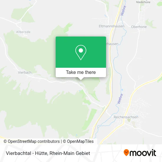 Карта Vierbachtal - Hütte