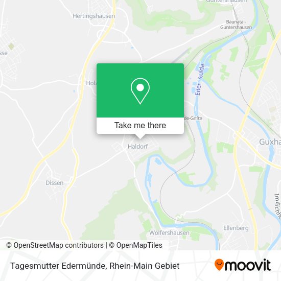 Карта Tagesmutter Edermünde