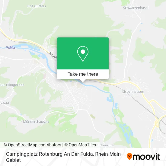 Карта Campingplatz Rotenburg An Der Fulda