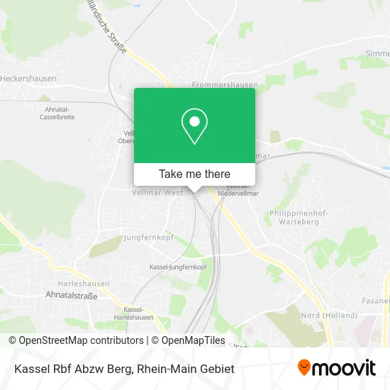 Карта Kassel Rbf Abzw Berg