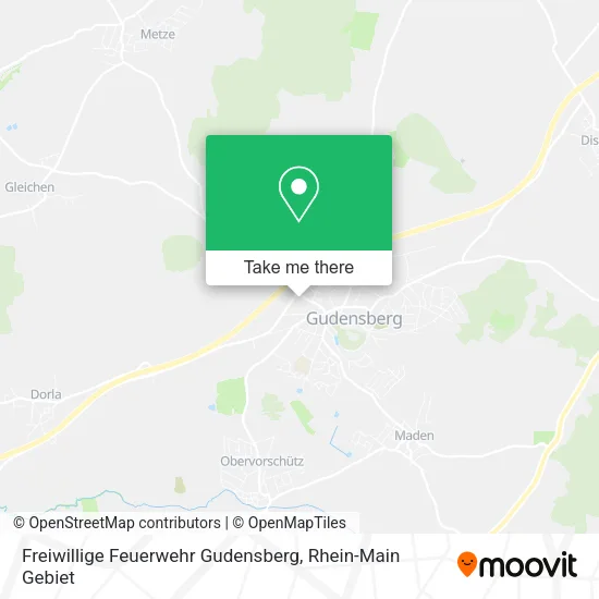 Карта Freiwillige Feuerwehr Gudensberg