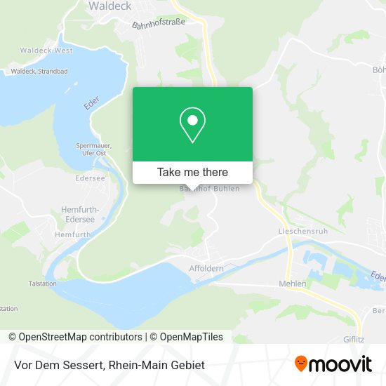Карта Vor Dem Sessert