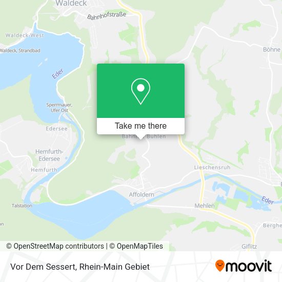 Карта Vor Dem Sessert