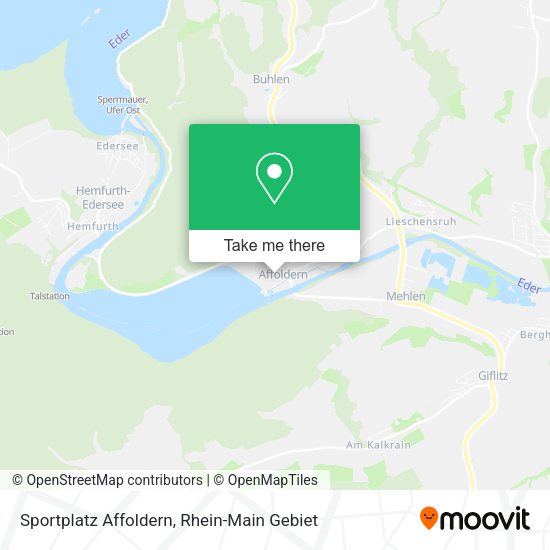 Карта Sportplatz Affoldern
