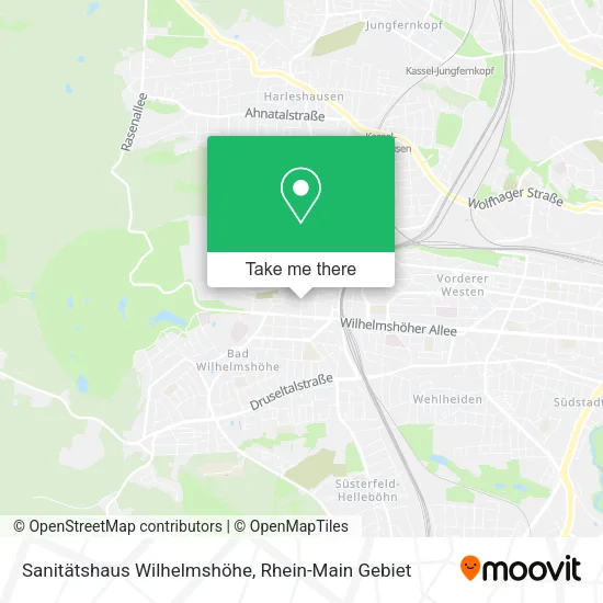 Карта Sanitätshaus Wilhelmshöhe