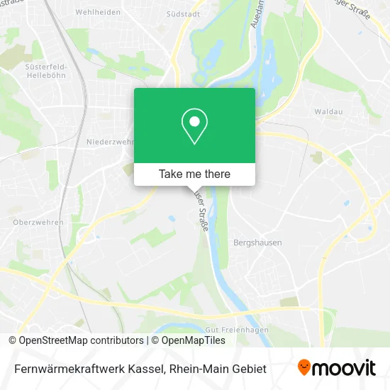 Карта Fernwärmekraftwerk Kassel