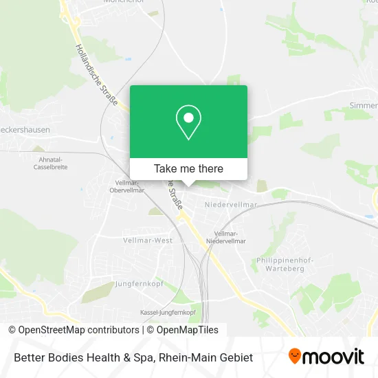 Карта Better Bodies Health & Spa