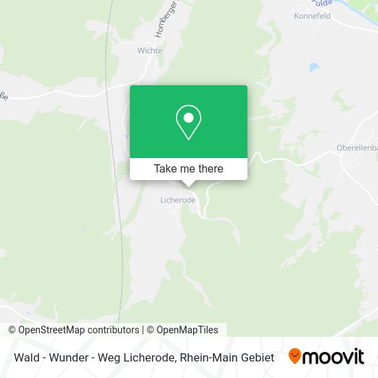 Карта Wald - Wunder - Weg Licherode