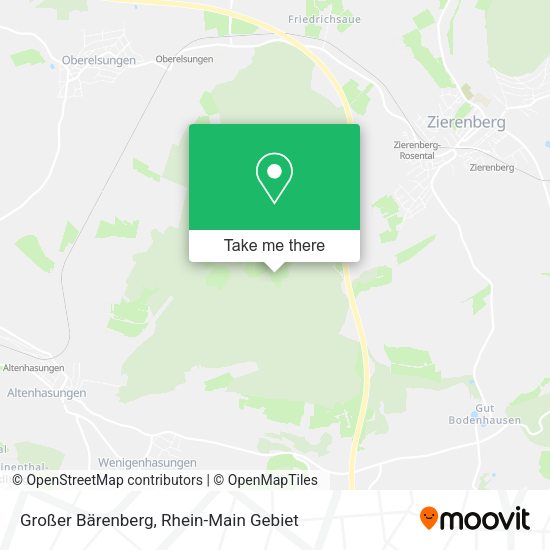Карта Großer Bärenberg