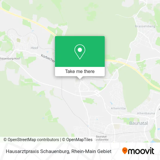 Карта Hausarztpraxis Schauenburg