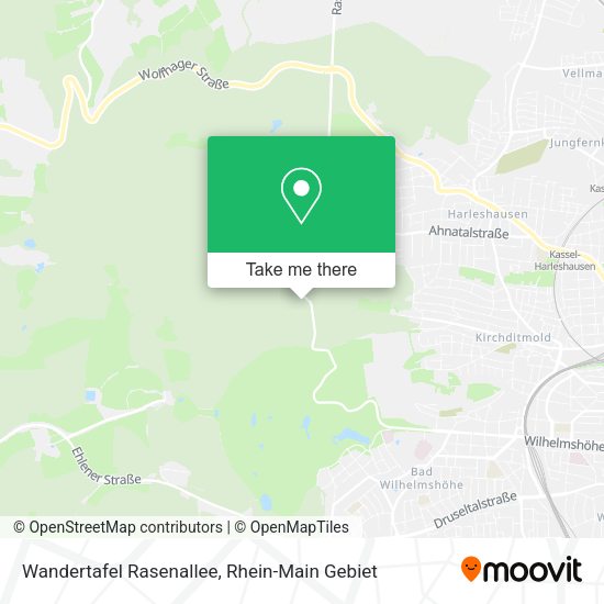 Карта Wandertafel Rasenallee