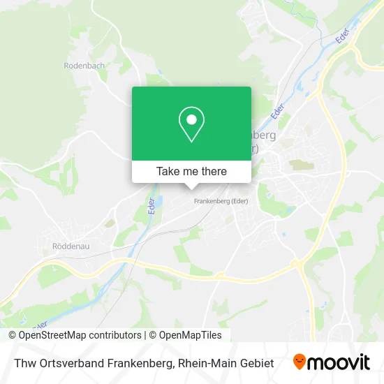 Карта Thw Ortsverband Frankenberg