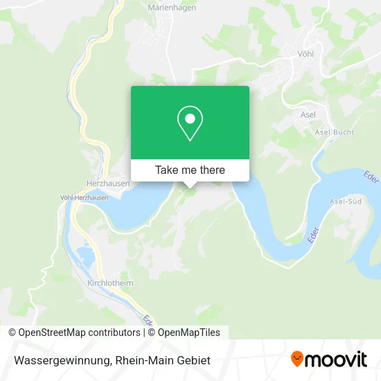 Карта Wassergewinnung