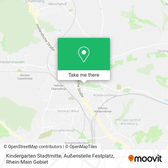 Карта Kindergarten Stadtmitte, Außenstelle Festplatz
