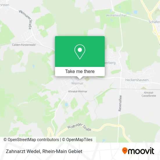 Карта Zahnarzt Wedel