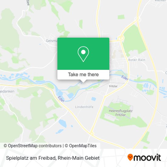 Карта Spielplatz am Freibad