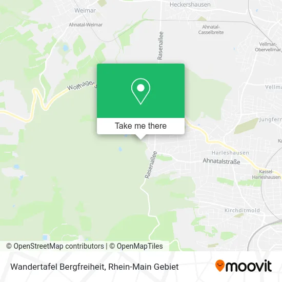 Карта Wandertafel Bergfreiheit