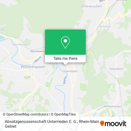 Карта Absatzgenossenschaft Unterrieden E. G.