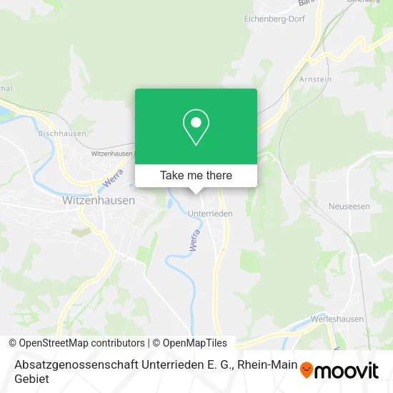 Карта Absatzgenossenschaft Unterrieden E. G.