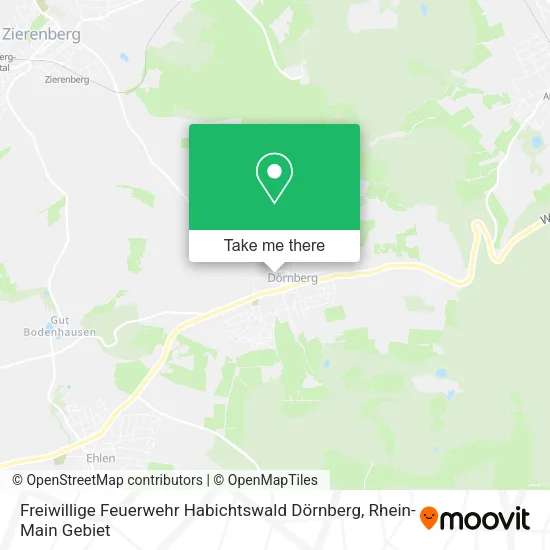 Карта Freiwillige Feuerwehr Habichtswald Dörnberg