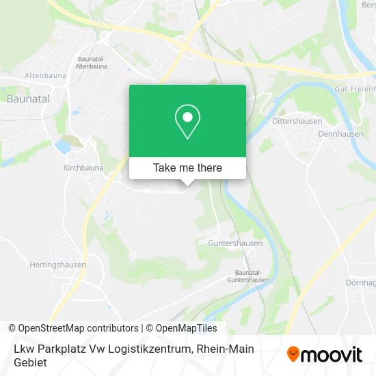 Карта Lkw Parkplatz Vw Logistikzentrum