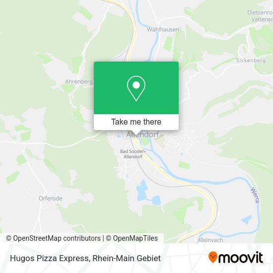Карта Hugos Pizza Express
