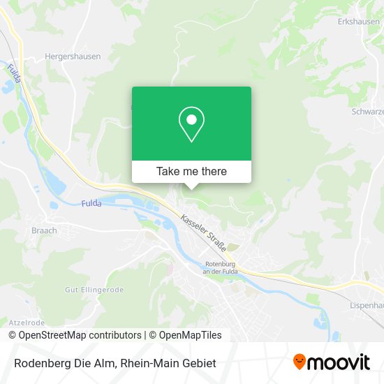 Карта Rodenberg Die Alm