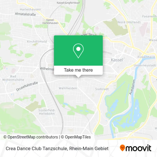 Карта Crea Dance Club Tanzschule