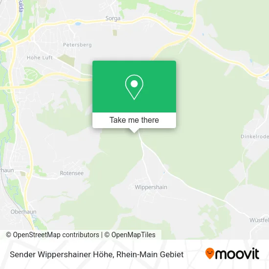 Карта Sender Wippershainer Höhe
