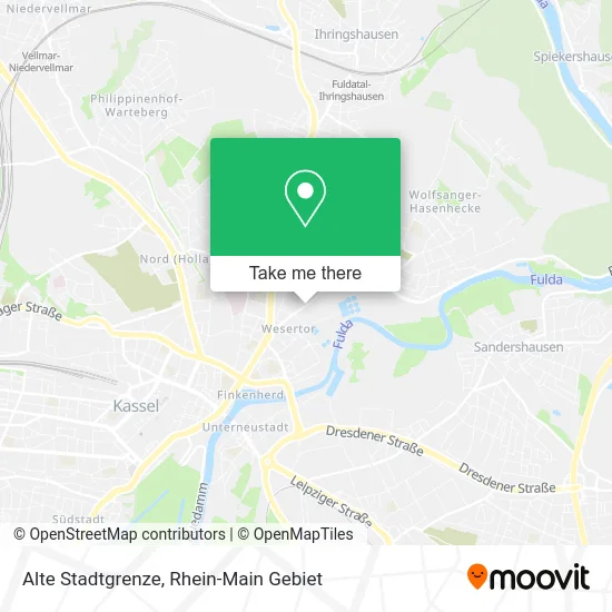 Карта Alte Stadtgrenze