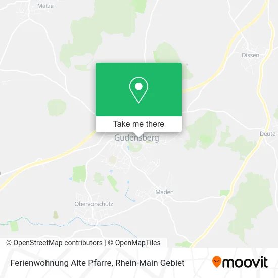 Карта Ferienwohnung Alte Pfarre