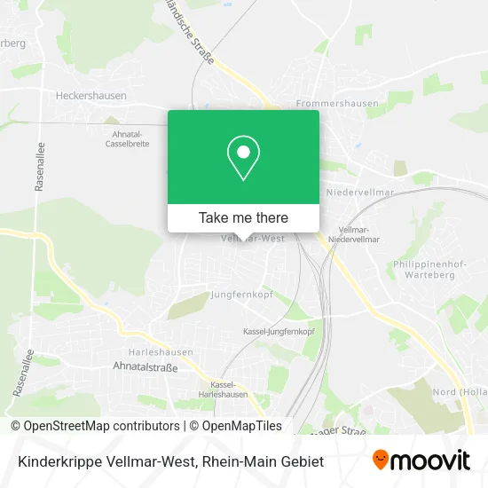 Карта Kinderkrippe Vellmar-West