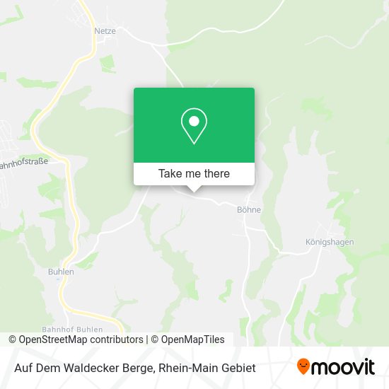 Карта Auf Dem Waldecker Berge
