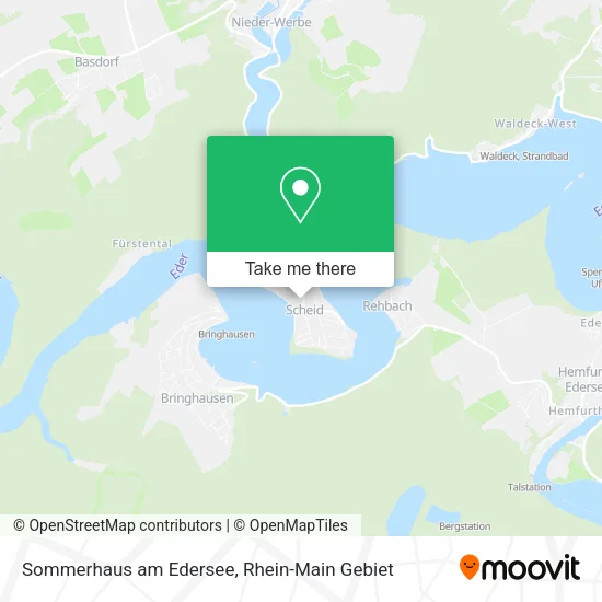 Карта Sommerhaus am Edersee