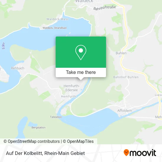 Карта Auf Der Kolbelitt