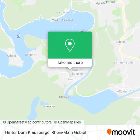 Карта Hinter Dem Klausberge
