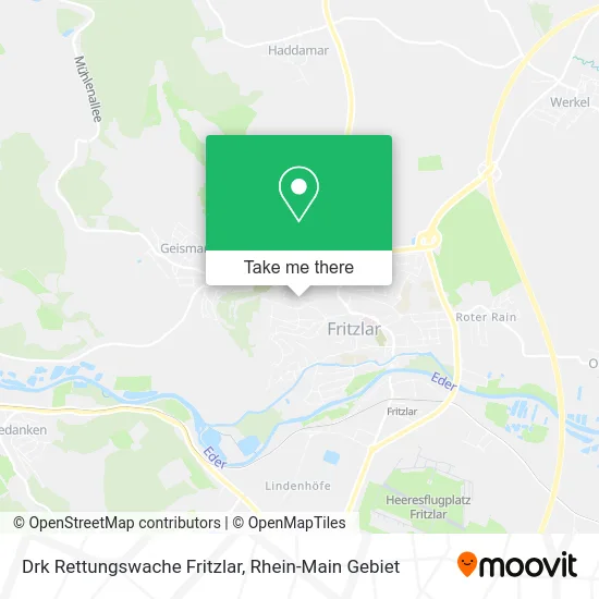Карта Drk Rettungswache Fritzlar
