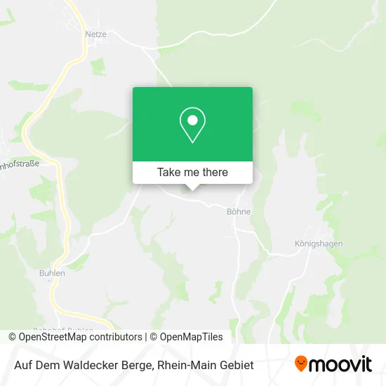 Карта Auf Dem Waldecker Berge