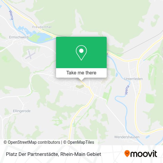 Карта Platz Der Partnerstädte
