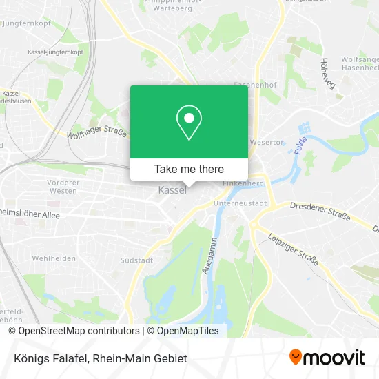 Карта Königs Falafel