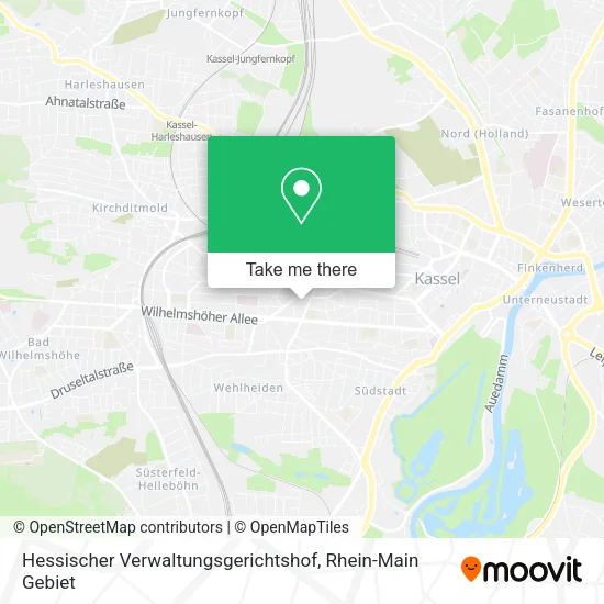 Карта Hessischer Verwaltungsgerichtshof