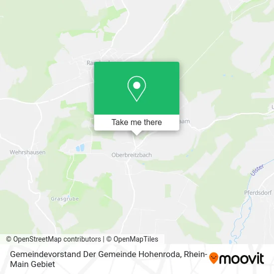 Карта Gemeindevorstand Der Gemeinde Hohenroda