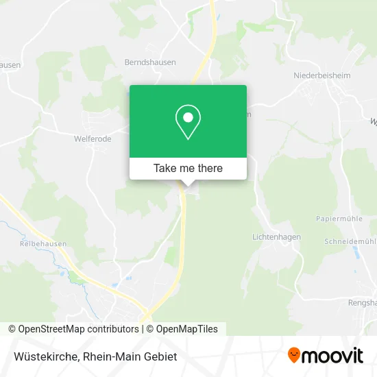 Карта Wüstekirche