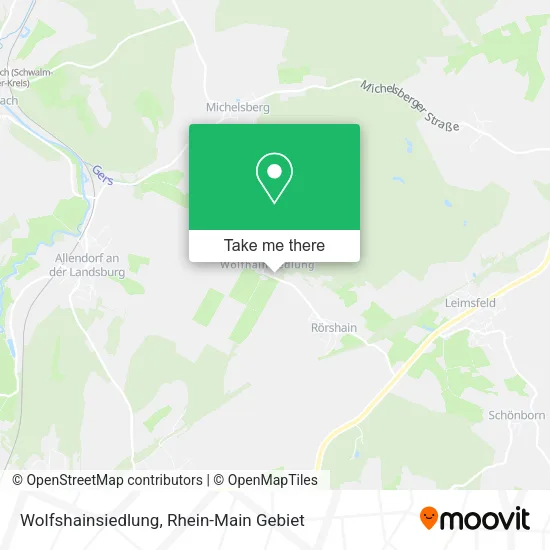 Карта Wolfshainsiedlung