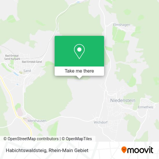 Карта Habichtswaldsteig