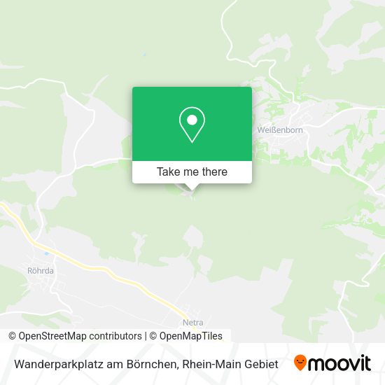 Карта Wanderparkplatz am Börnchen