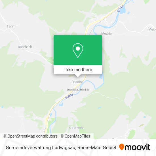 Карта Gemeindeverwaltung Ludwigsau